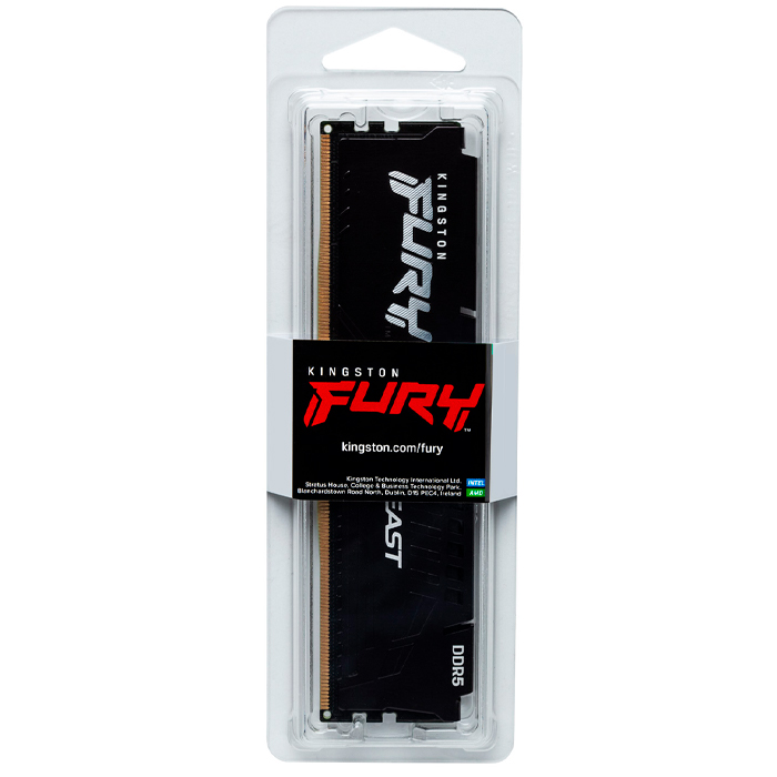 Memoria RAM DDR5 8GB 4800MT/s KINGSTON FURY BEAST Negro KF548C38BB-8