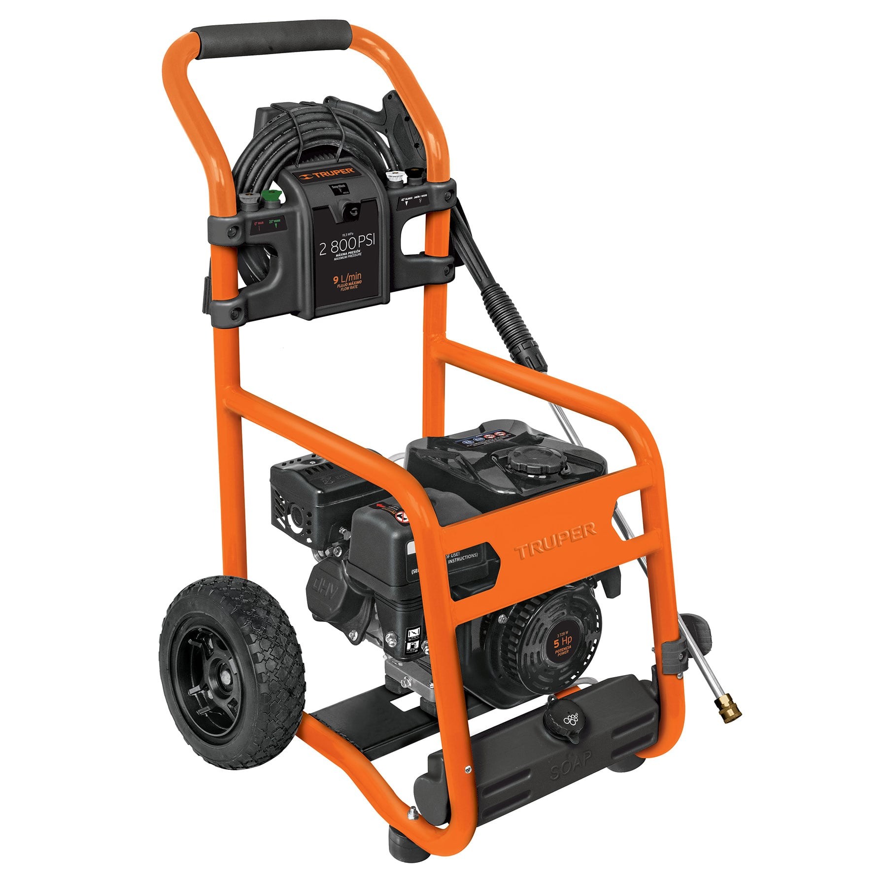 HIDROLAVADORA CON MOTOR A GASOLINA, 2,800 PSI, TRUPER 12908