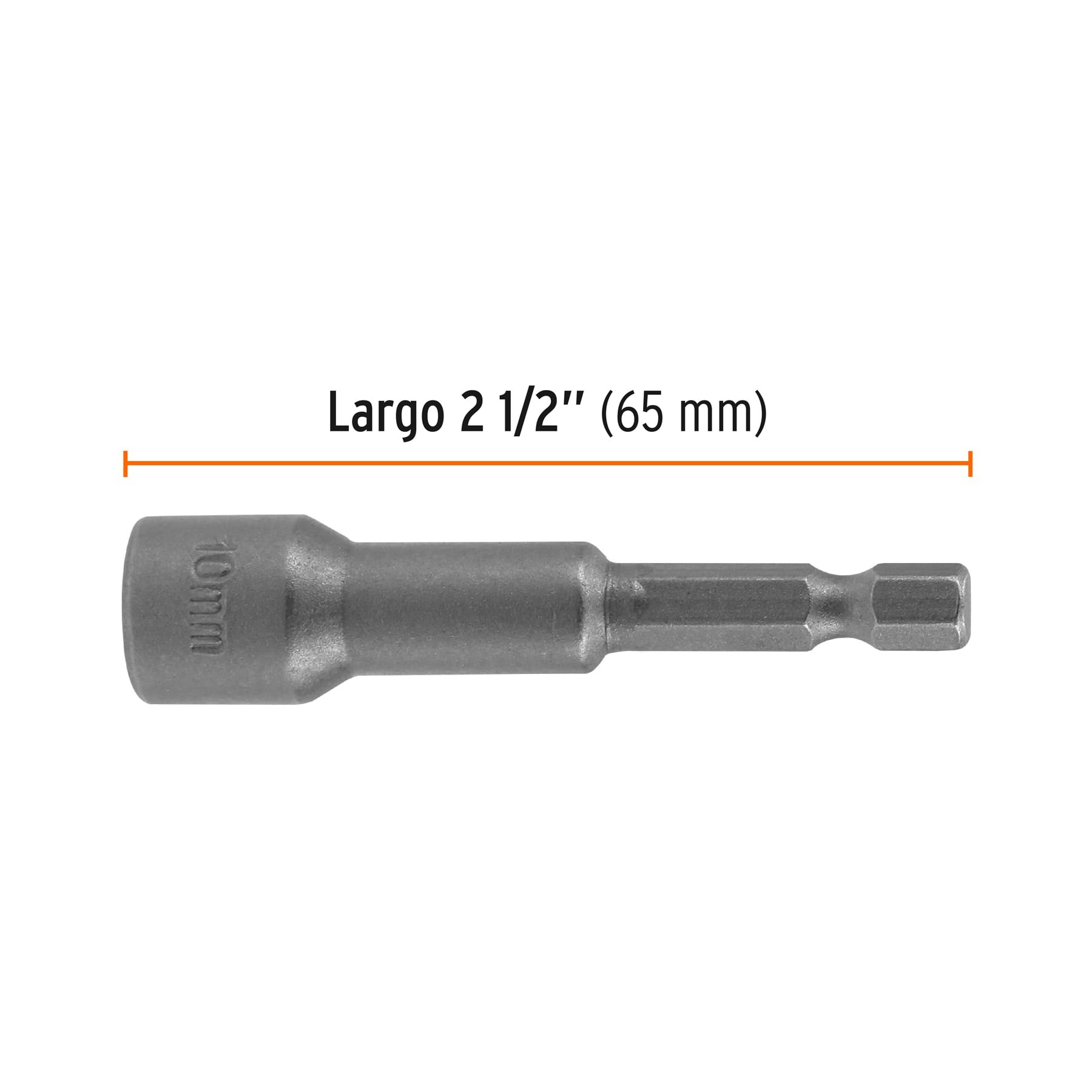 ESTUCHE CON 5 DADOS MAGNÉTICOS DE 10 MM LARGO 2-1/2", TRUPER EXPERT 12949