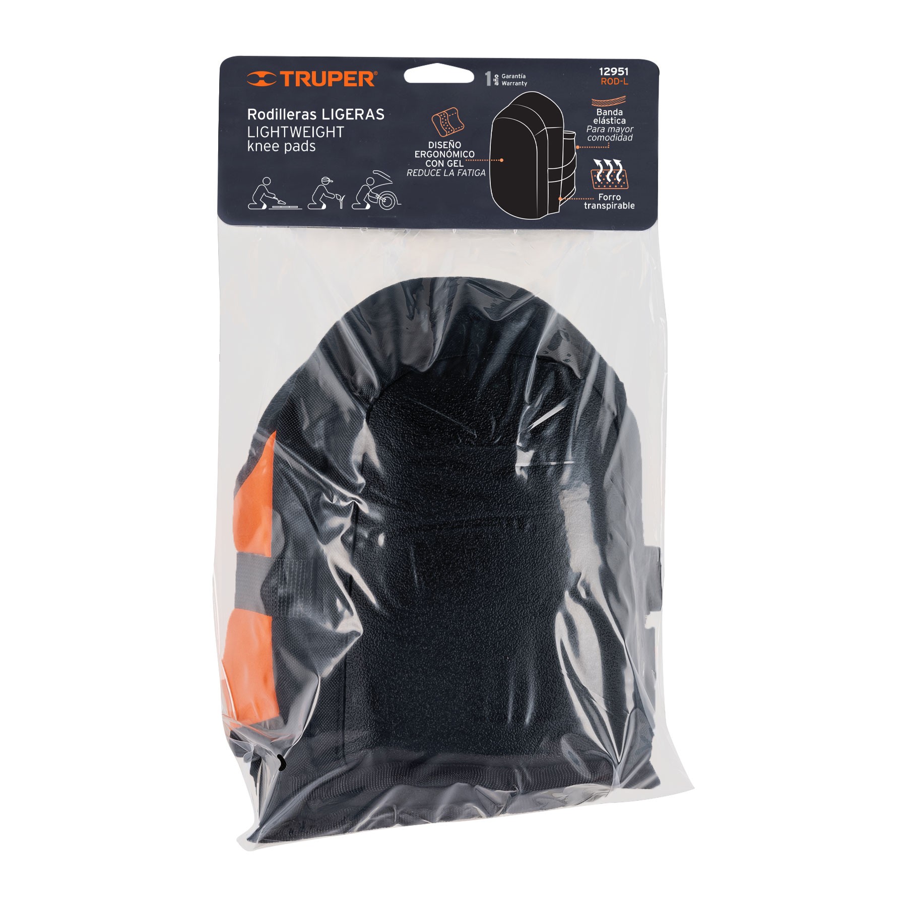 RODILLERAS LIGERAS DE GEL Y EVA, TRUPER 12951