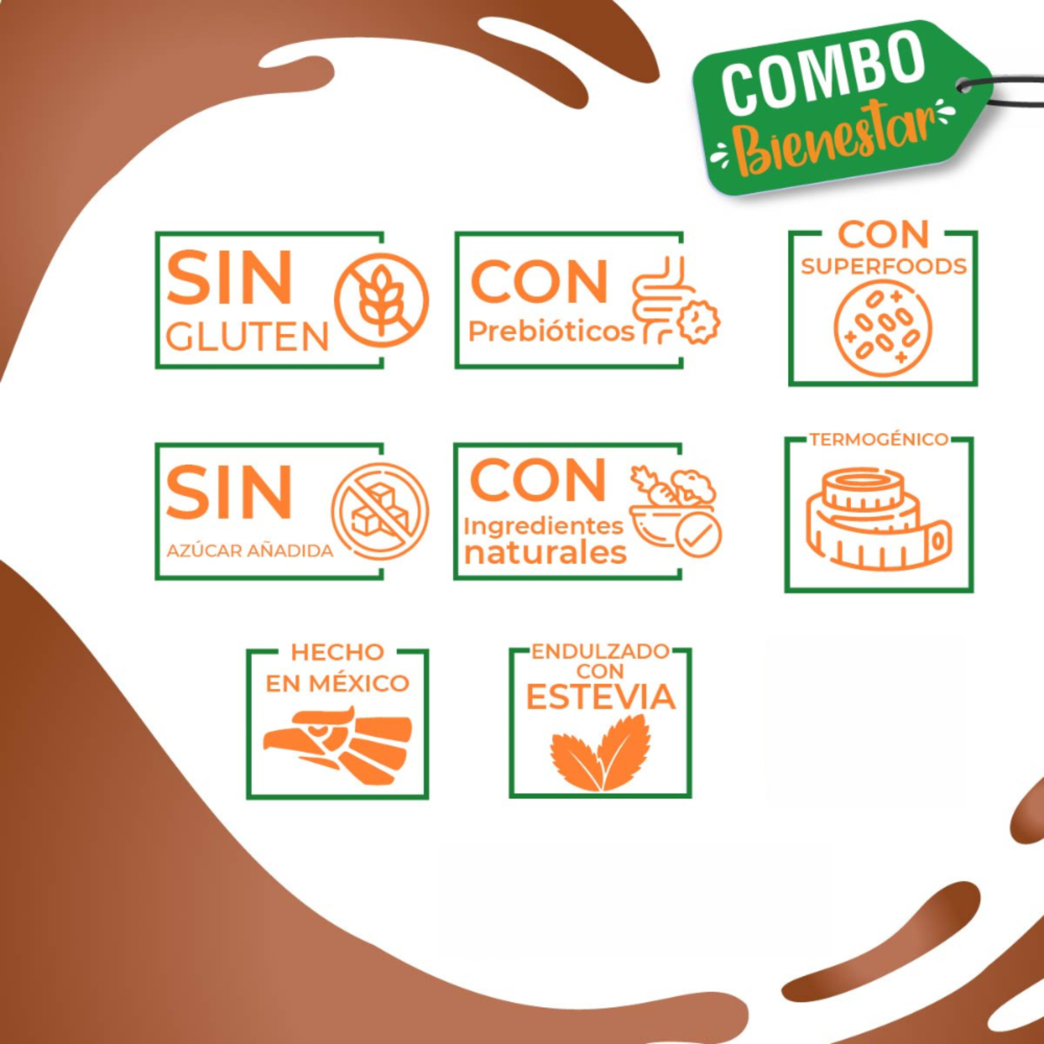Combo Nutrasien100: Malteada chocolate, suplementos, shaker, plan y seguimiento 30 días. Bienestar total.