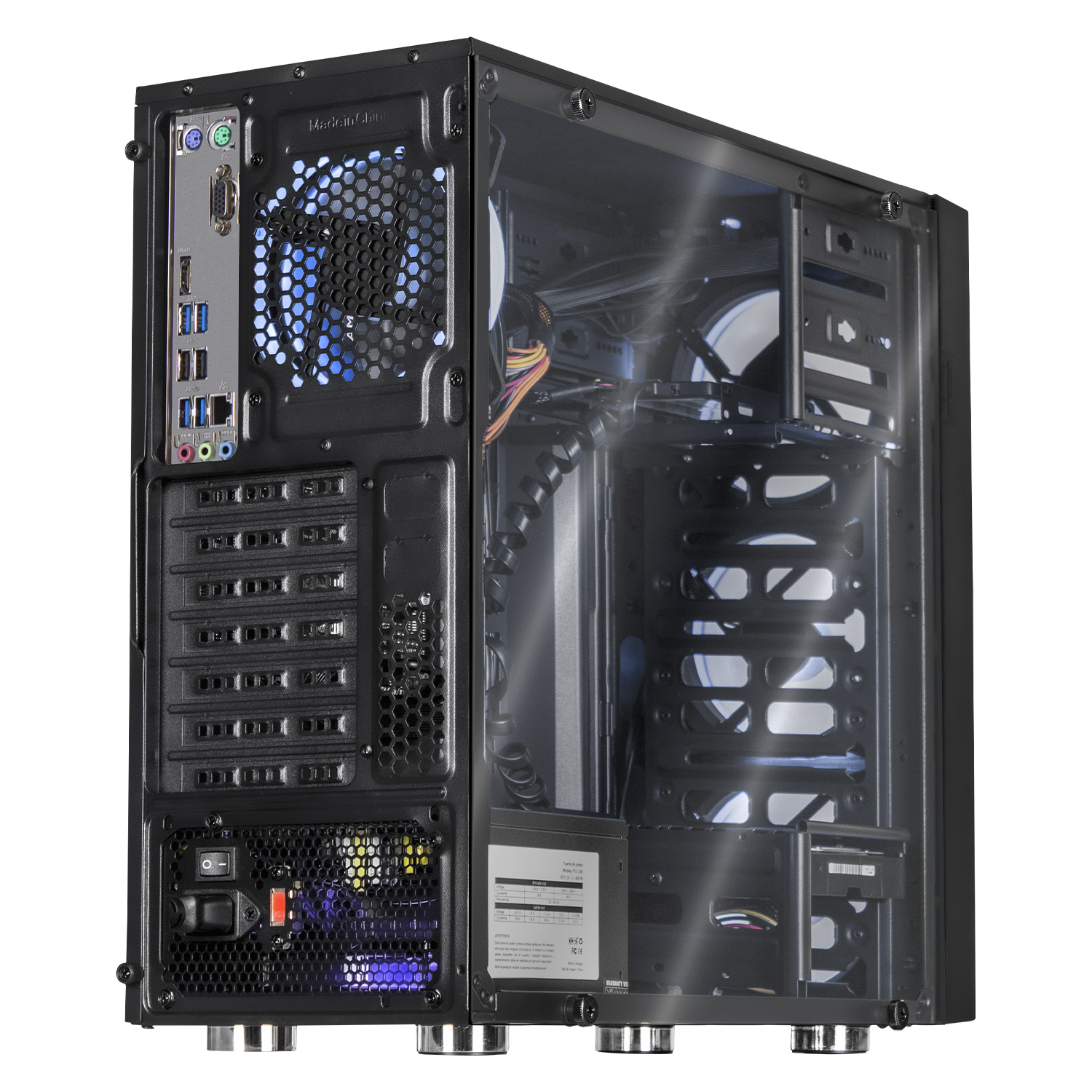 Xtreme PC Gaming AMD Radeon Vega Renoir Ryzen 5 4600G 16GB SSD 240GB 3TB Monitor 27 WIFI Black 