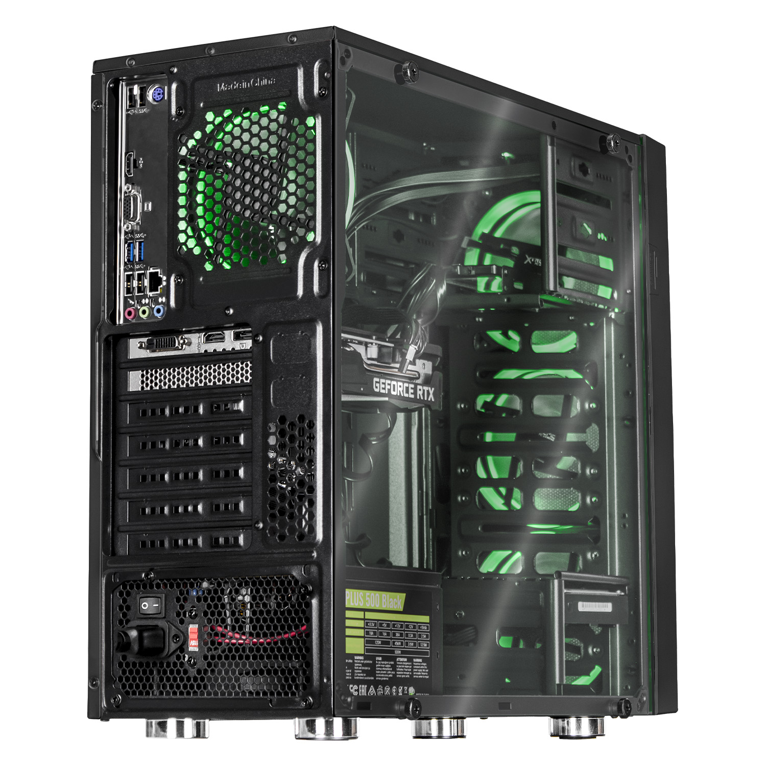 Xtreme PC Gaming Geforce RTX 3050 AMD Ryzen 5 5500 16GB SSD 500GB 2TB WIFI Black 