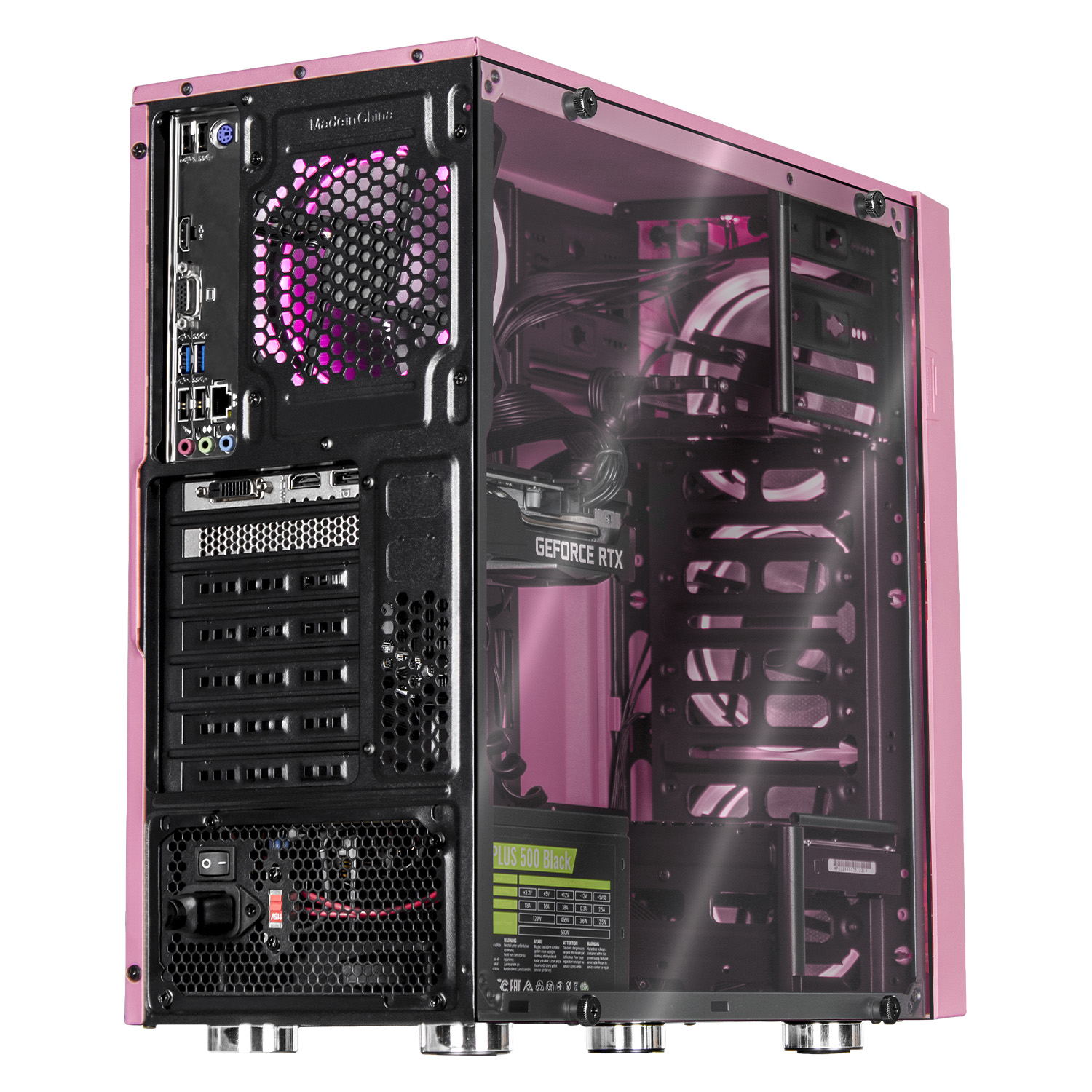 Xtreme PC Gaming Geforce RTX 3050 AMD Ryzen 5 5500 16GB SSD 500GB 2TB WIFI Pink 