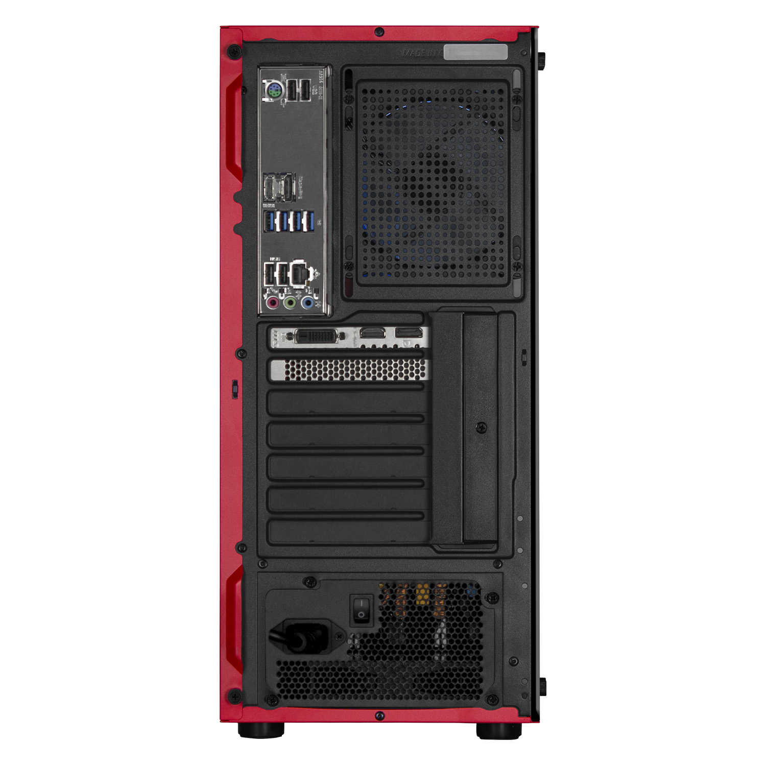 Xtreme PC Gaming Geforce RTX 3050 AMD Ryzen 5 5500 16GB SSD 500GB 2TB WIFI Red 