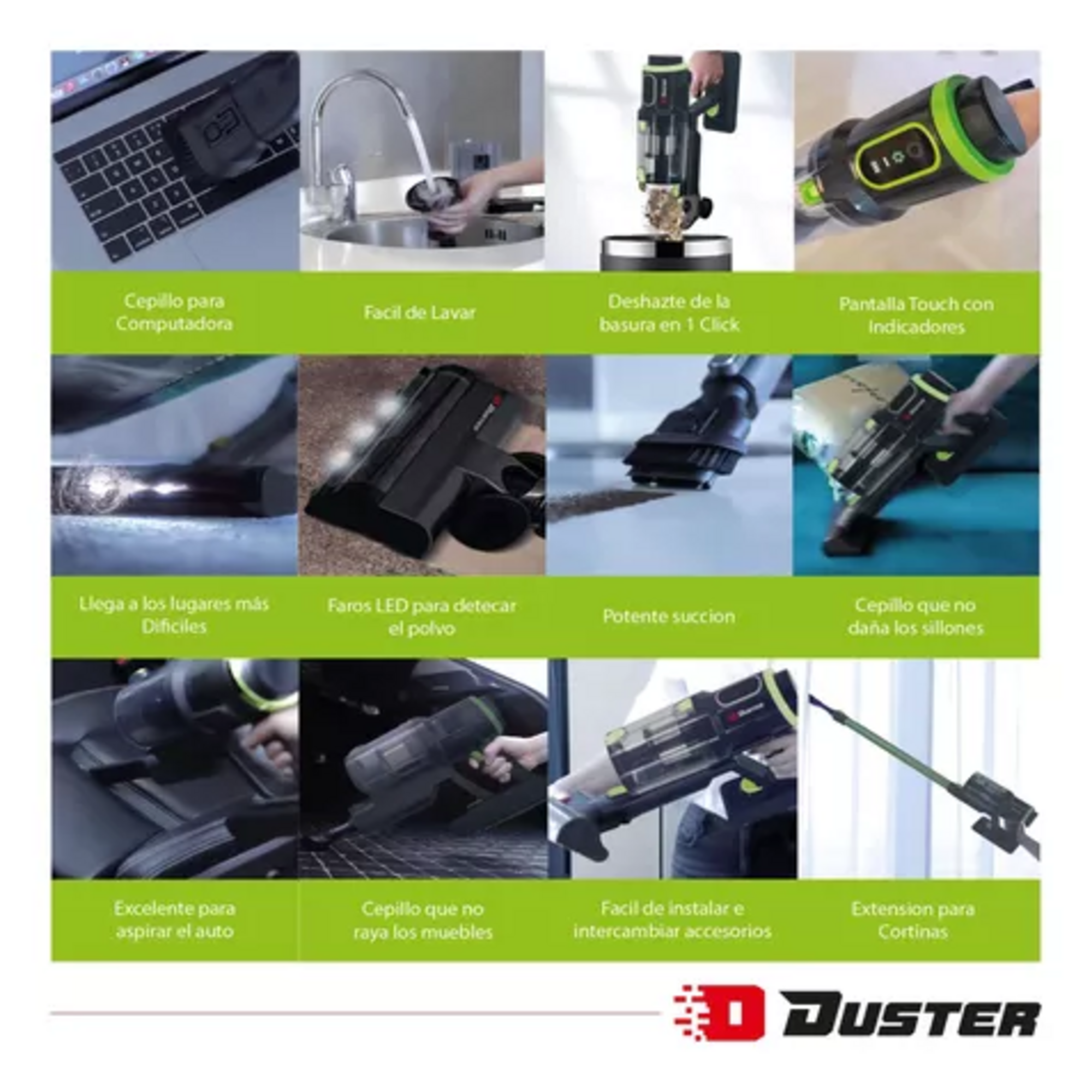 Aspiradora Duster inalambrica Tornado XR17 Turbo