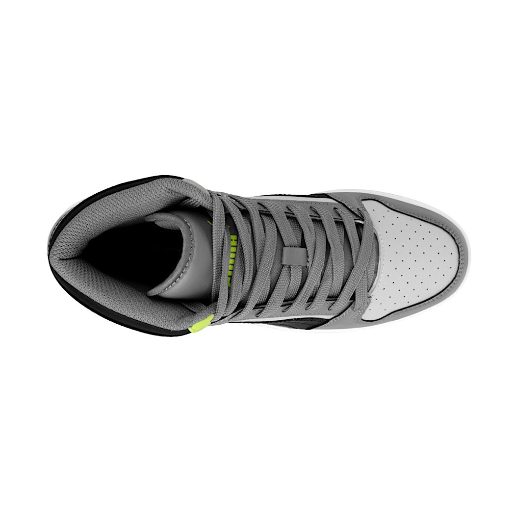 TENIS JOVEN PUMA REBOUND LAYUP 37048620 SIMIPIEL GRIS