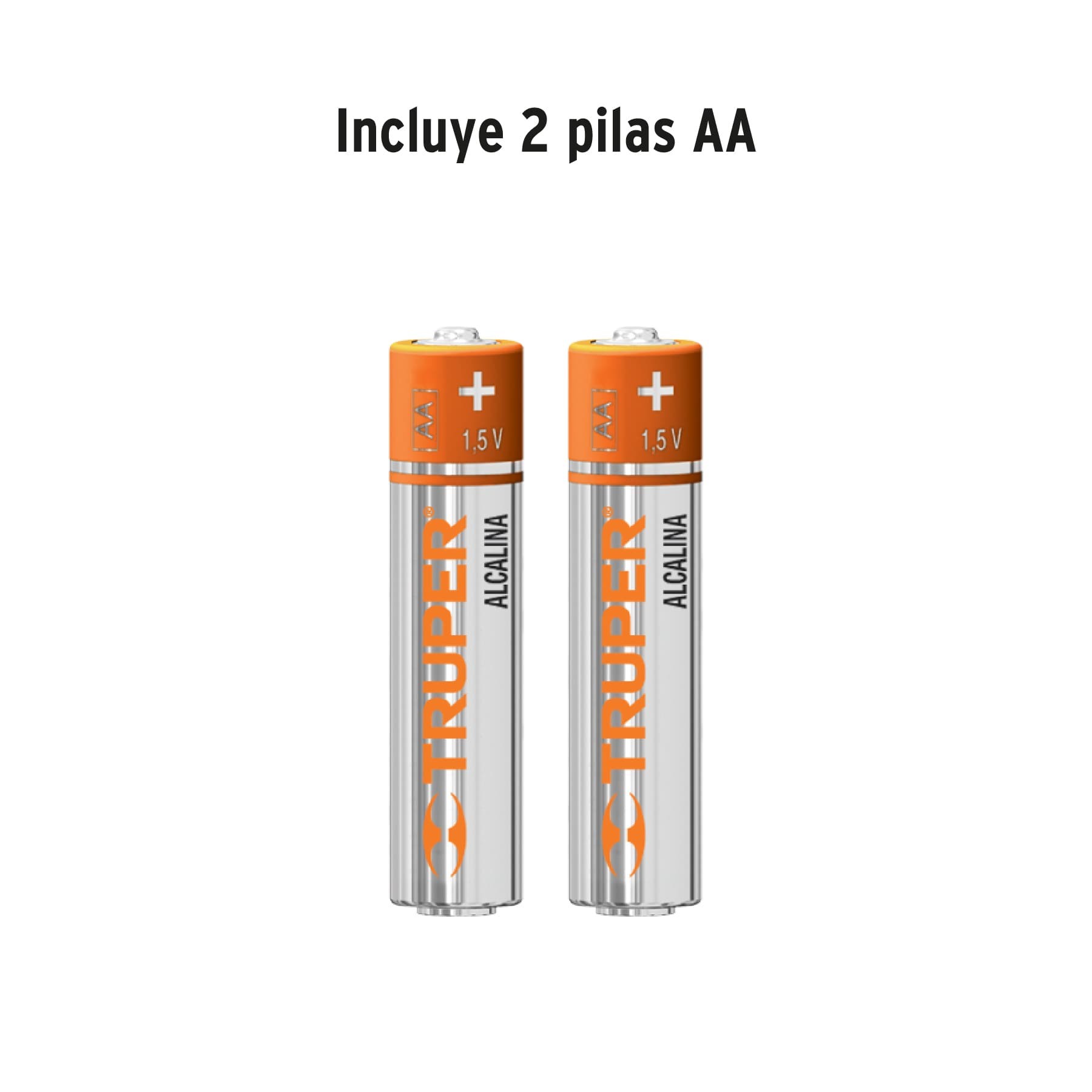 LINTERNA PLÁSTICA 1 LED 180 LM CON 2 PILAS D, TRUPER 13019