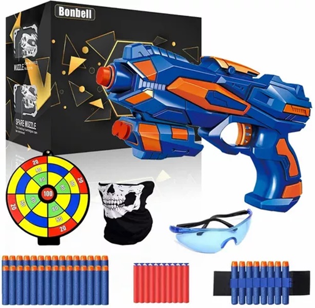 Pistola Juguete De 40 Dardos Espuma Niño Compatible Nerf - Monbelle