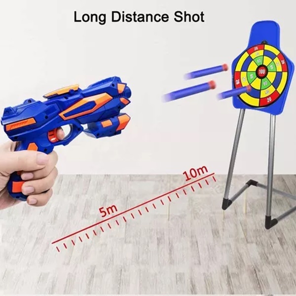 Pistola Juguete De 40 Dardos Espuma Niño Compatible Nerf - Monbelle