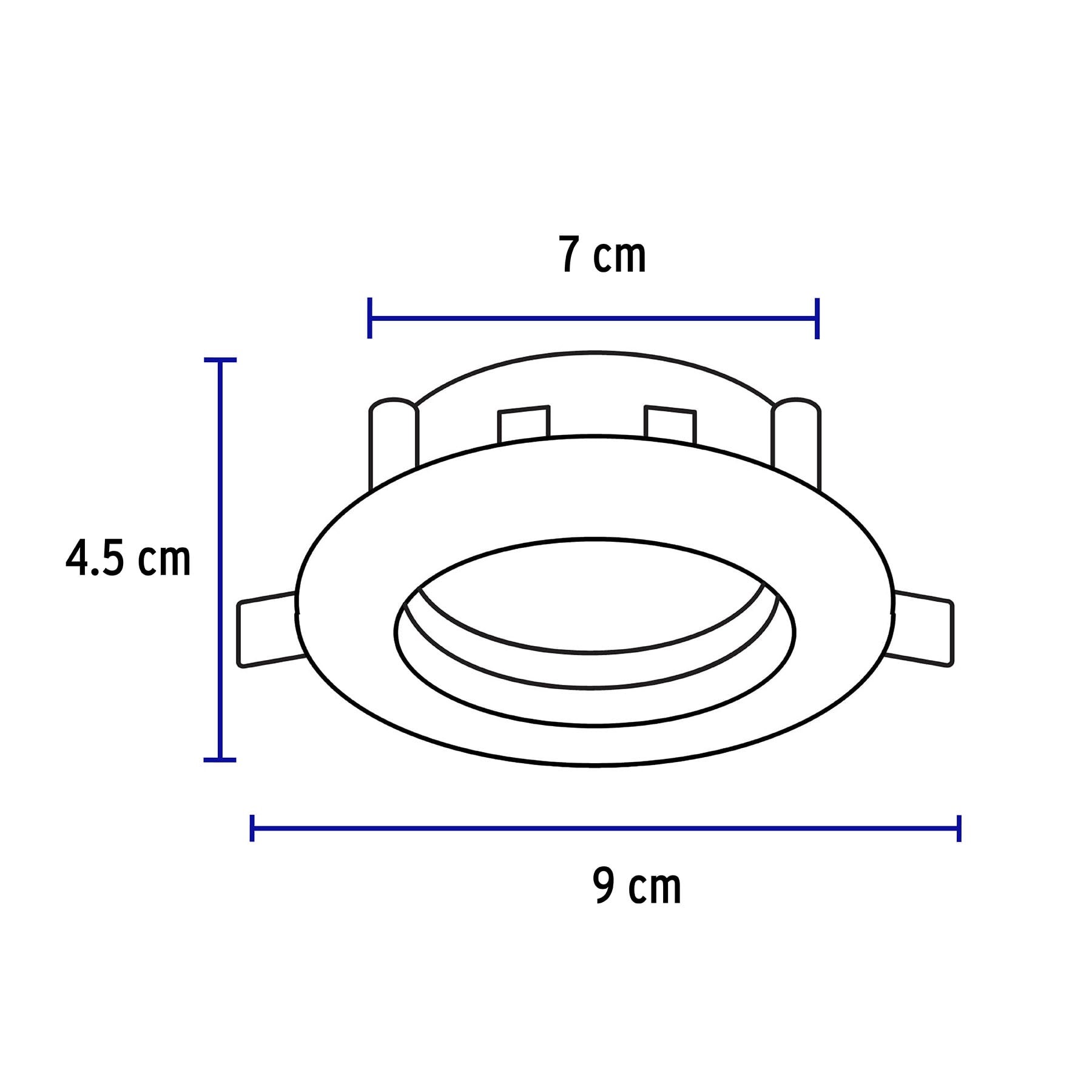 LUMINARIO DE LED 5 W EMPOTRAR REDONDO BLANCO SPOT DIRIGIBLE VOLTECK LAIT 46944