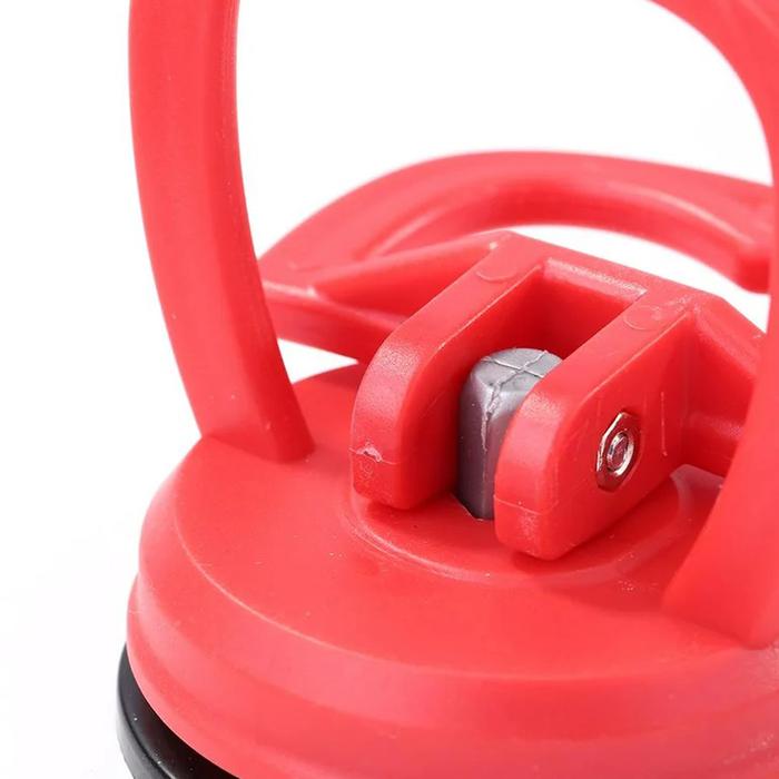 Ventosa Reparadora Automotriz MXFXR-004-3 4 Piezas Mini Rojo Plástico ABS y Caucho 58mm x 70mm Carga Max 15kg, CarFixRed