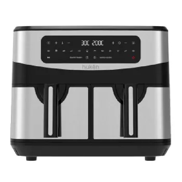 Freidora De Aire Masterchef Huken MK-AFD-9S Doble Canasta 