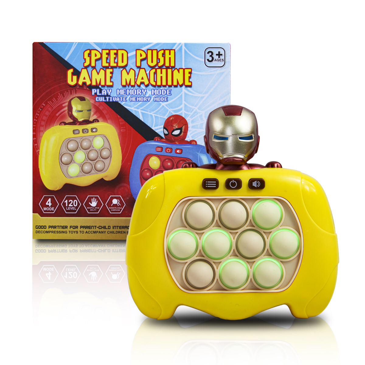 Pop It Jueguete Electronico De Burgujas Antiestrés Personaje Iron man 