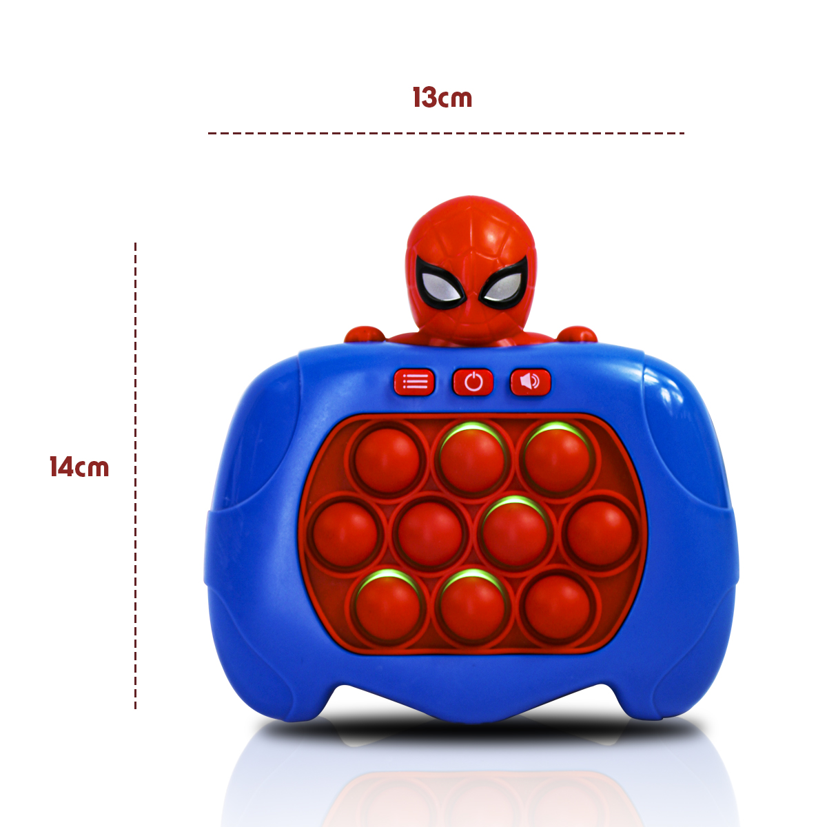 Pop It Jueguete Electronico De Burgujas Antiestrés Personaje Spider Man 