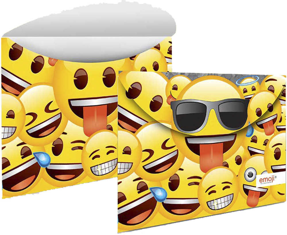 Paquete Con 12 Piezas De Sobres De Plástico - Emoji