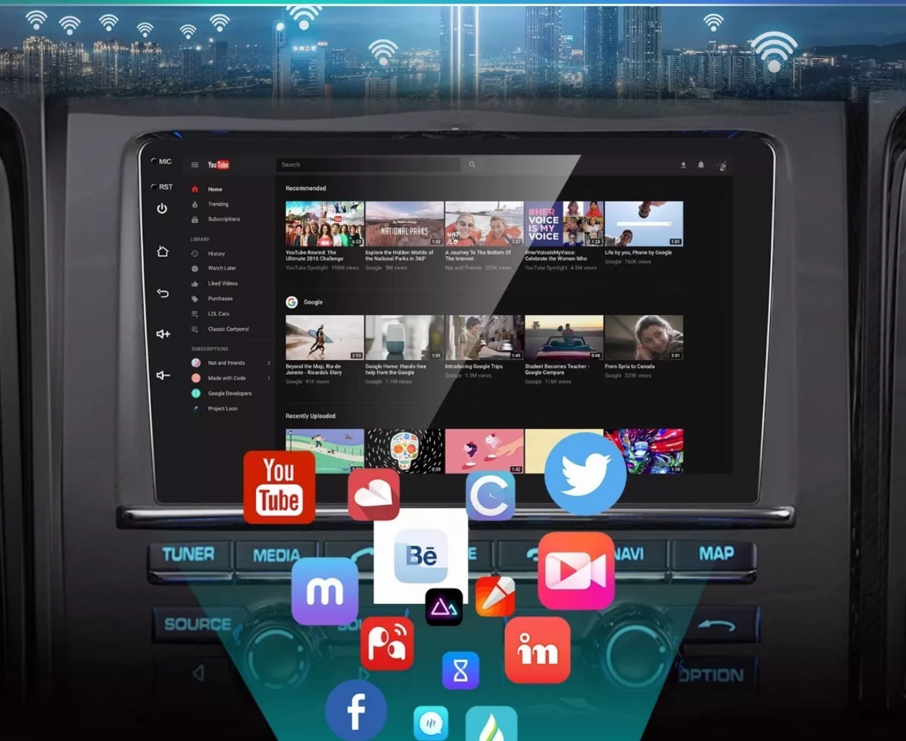 10 PuLG Auto Estereo Pantalla 2 Din Android 10 Gps + Camara