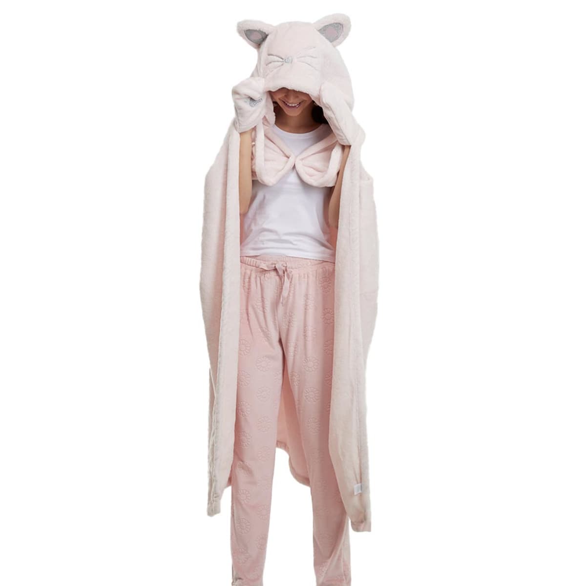 Capa de descanso Love to Lounge con capucha, color rosa, para mujer, mod. 1091542