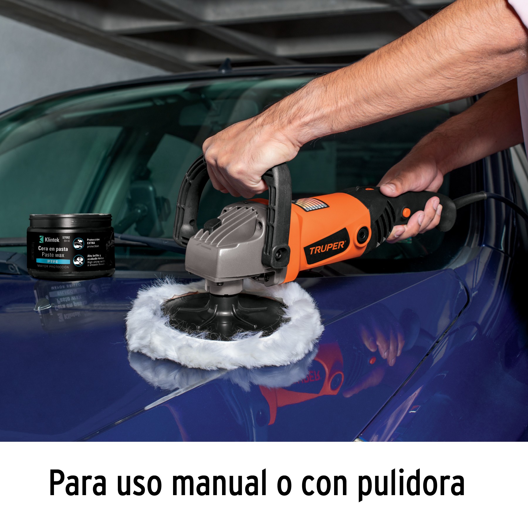 CERA LÍQUIDA ACRÍLICA PARA AUTO, 473 ML, KLINTEK 57090