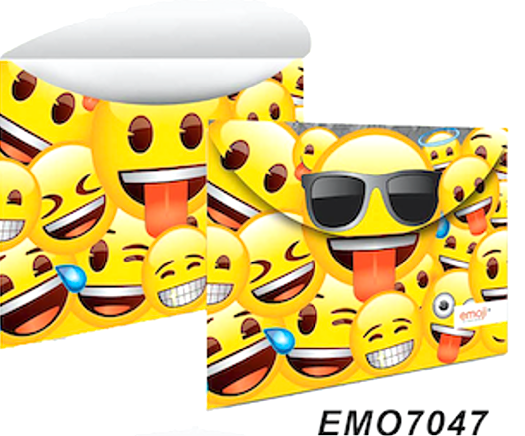 Paquete Con 12 Piezas De Sobres De Plástico - Emoji