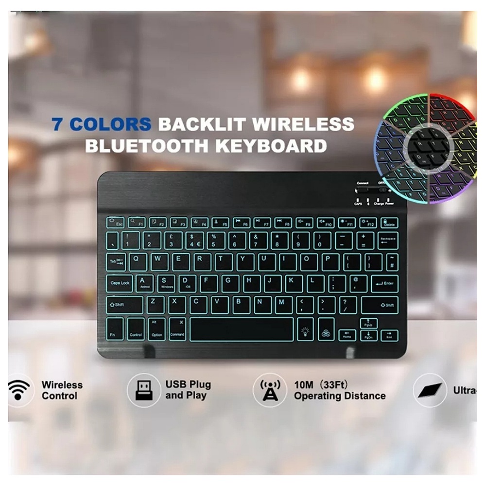 Teclado Inalambrico Kit Teclado Y Mouse Bluetooth Para iPad