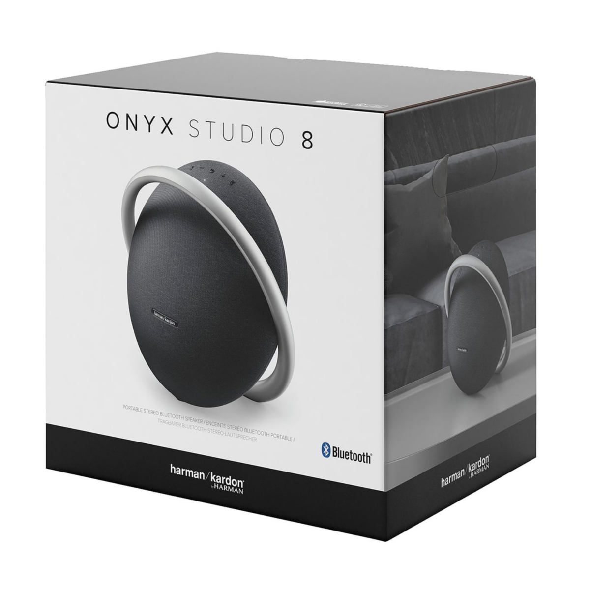 BOCINA PORTATIL BLUETOOTH HARMAN KARDON ONIX STUDIO 8 - NEGRO
