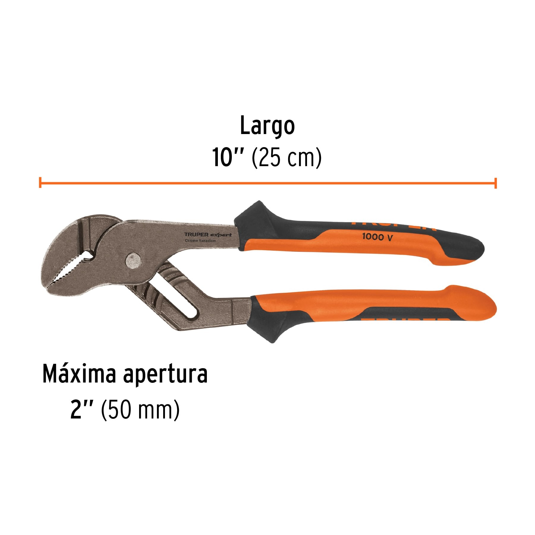 PINZAS DE EXTENSIÓN 10" MANGO COMFORT GRIP, TRUPER EXPERT 13068