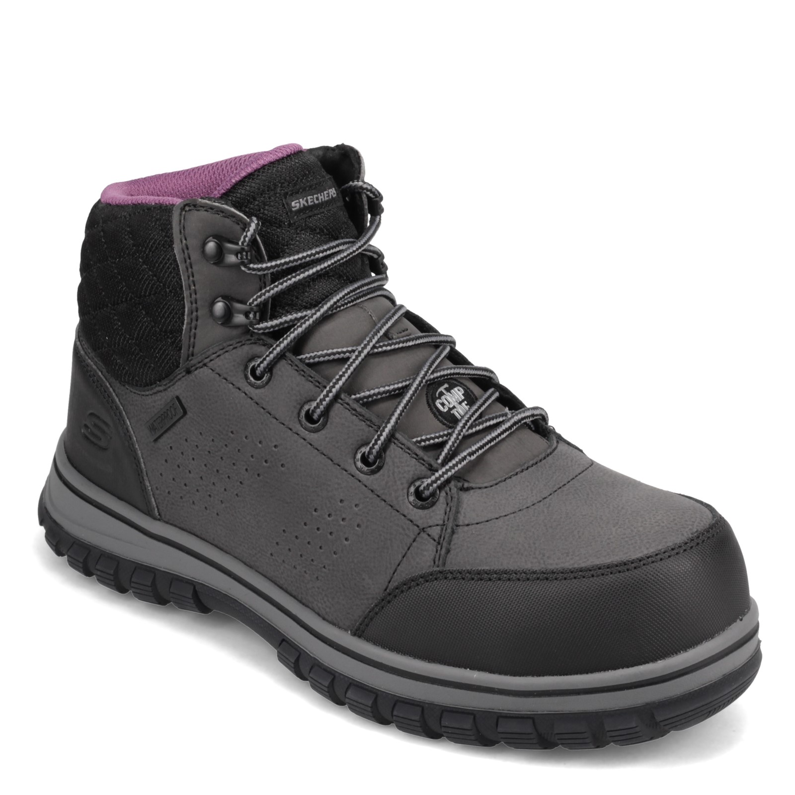 Bota Skechers Mujer Mccoll Toe Punta De Seguridad Dieléctrico Original 