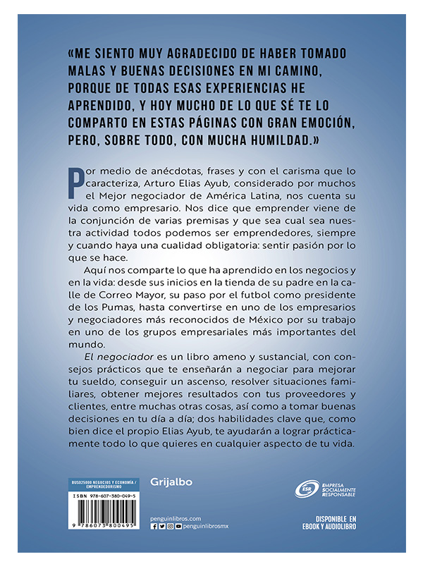 El negociadorAutorAyub, Arturo Elias