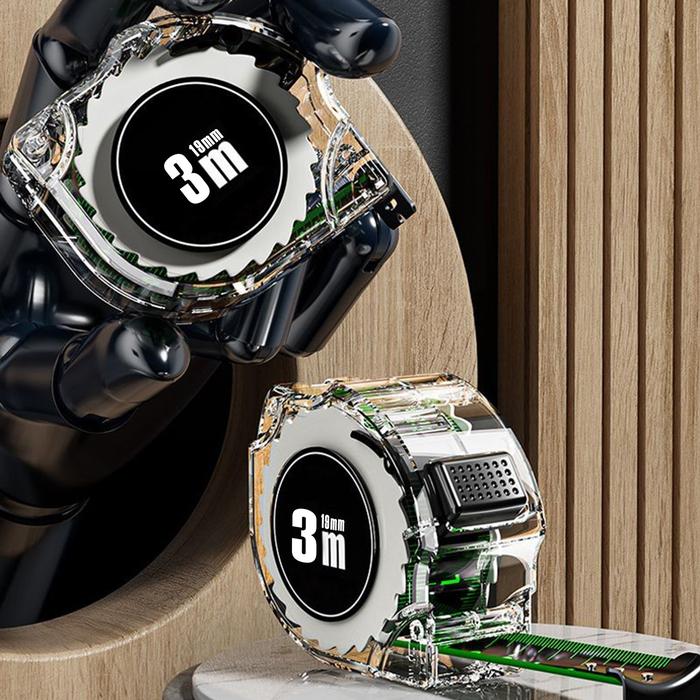 Flexómetro Resistente al Agua MXFXW-004-1 1 Pza 5mx19mm ABS y Acero al Carbono Negro y Verde, FlexGlow