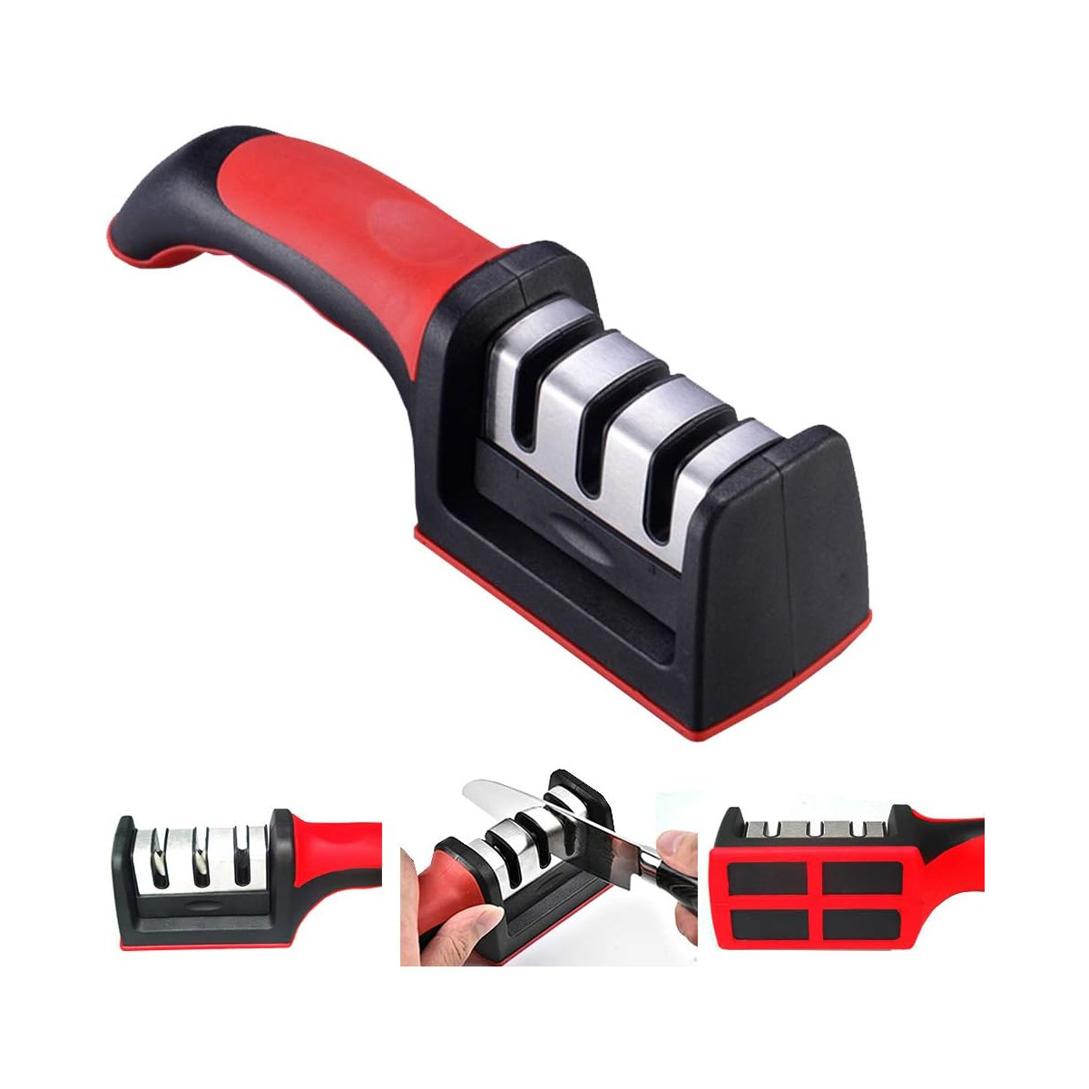 Afilador Profesional para Cuchillos con Piedra de Tungsteno - Precision en el Afilado para un Rendimiento Óptimo en Todas tus Tareas Culinarias