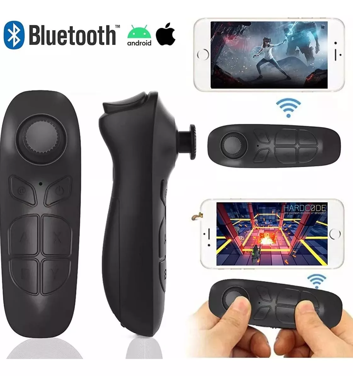 Casco de Realidad Virtual VR con Auriculares Incorporados y Mando Bluetooth Inalámbricos 