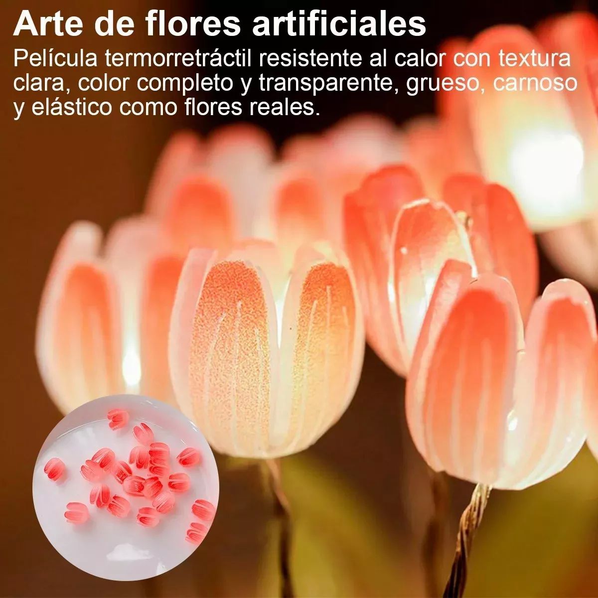 Regalo  Luz Noche Flor Del Tulipán Led Diy Romantica