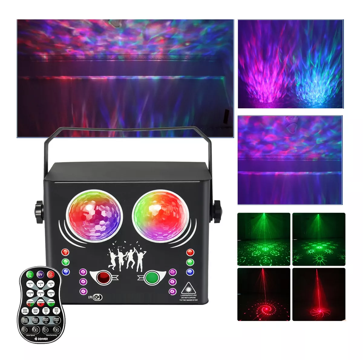 Luz Laser Dj Para Escenario Disco Con Dmx Remote Control