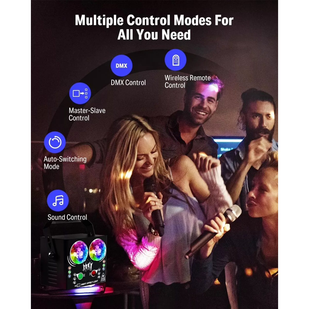 Luz Laser Dj Para Escenario Disco Con Dmx Remote Control