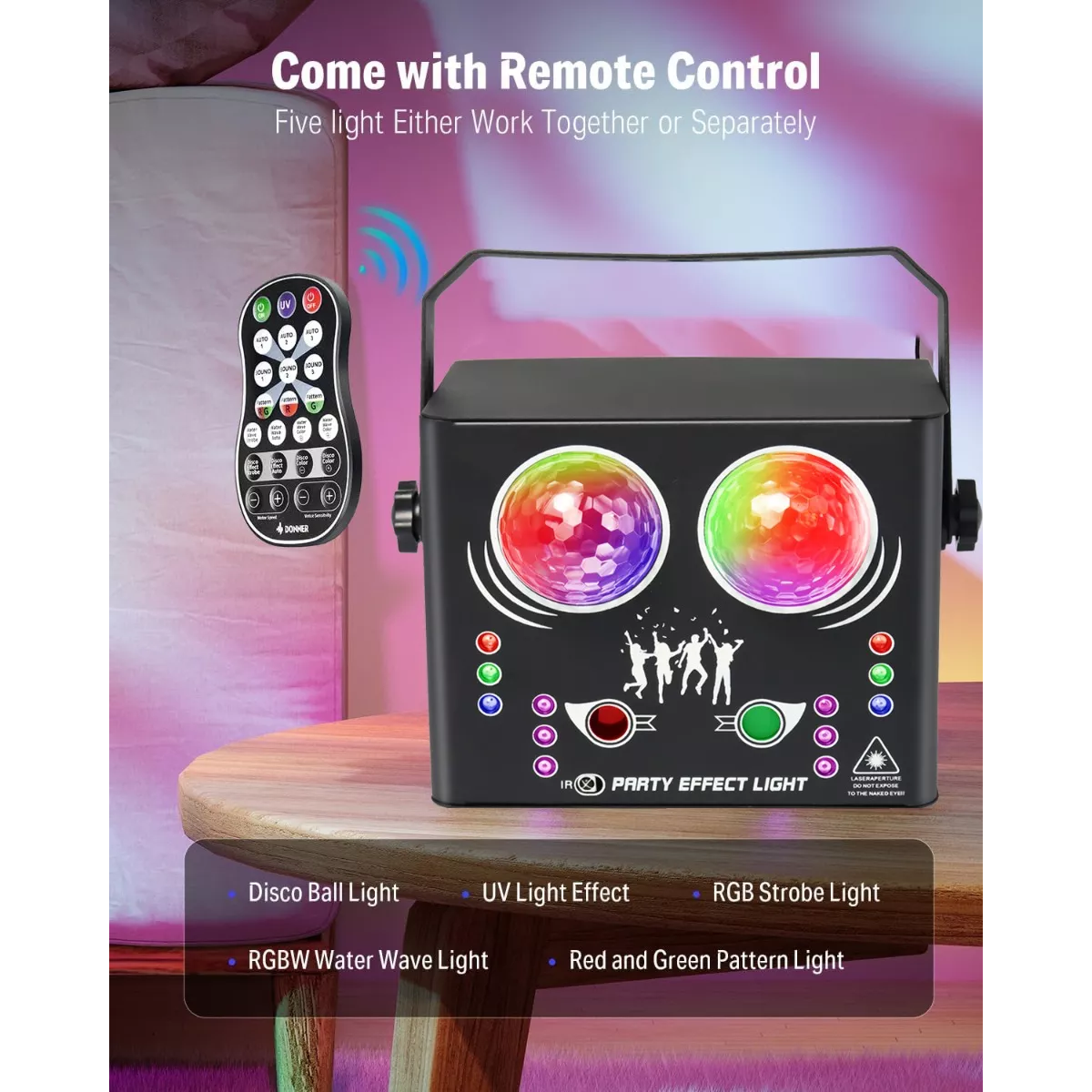 Luz Laser Dj Para Escenario Disco Con Dmx Remote Control