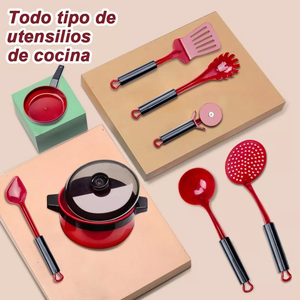 61pzs Juguetes De Cocina Para Ninos Utensilios Cocina Comida