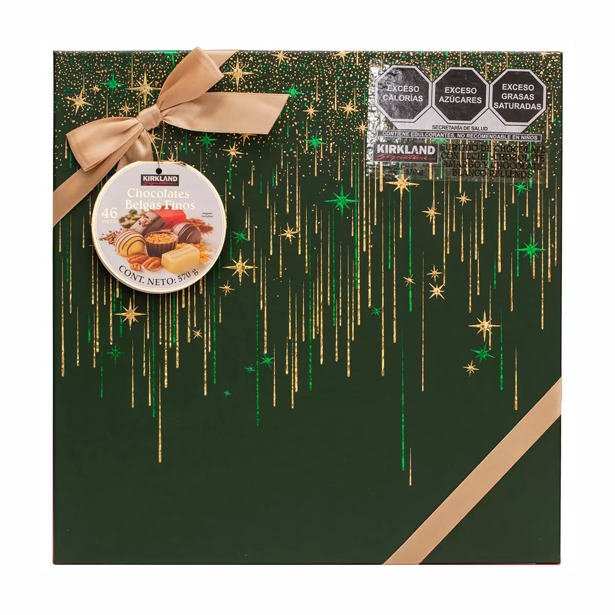 Kirkland Signature Caja de Chocolates Belgas Finos Surtidos - Varios colores 570 g (46 chocolates)