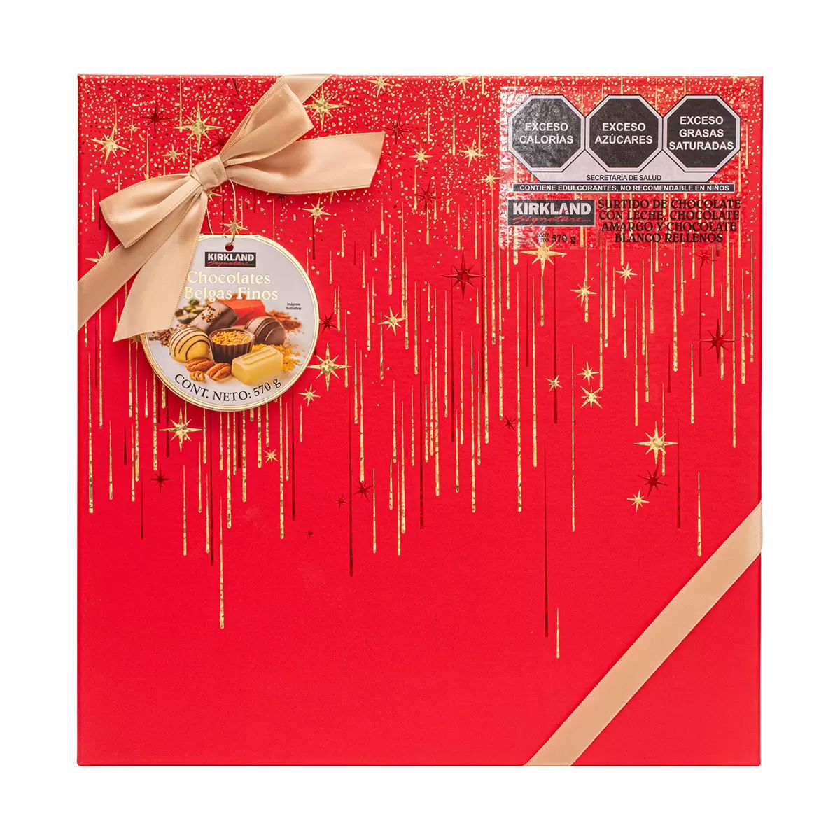 Kirkland Signature Caja de Chocolates Belgas Finos Surtidos - Varios colores 570 g (46 chocolates)