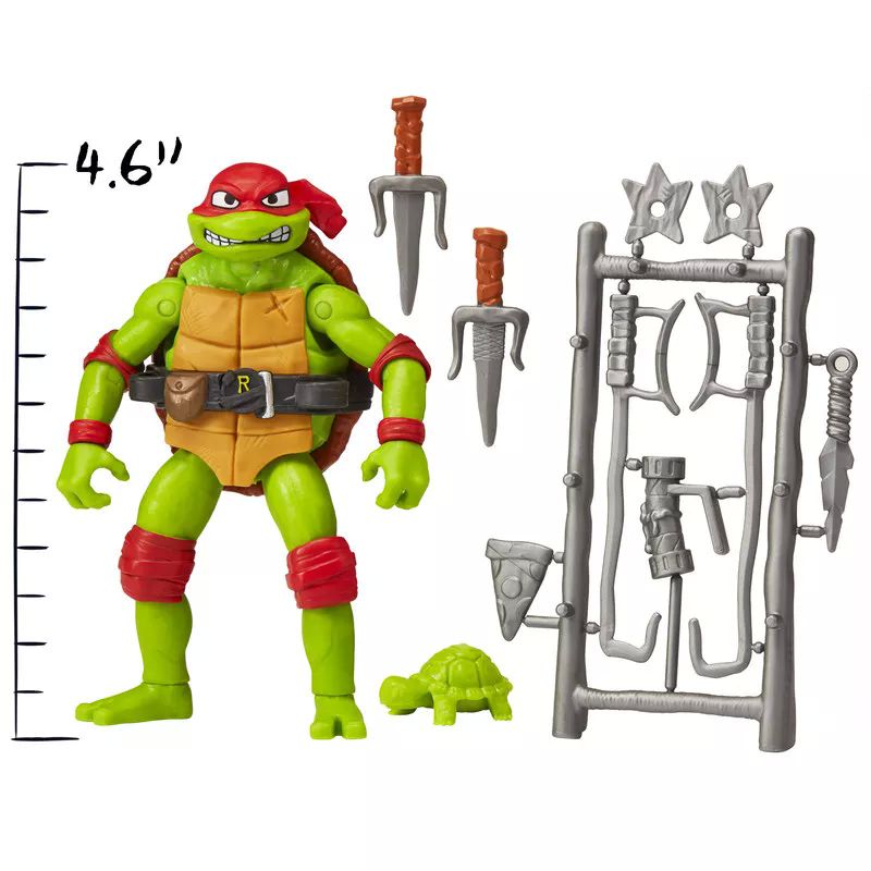 Tmnt Movie Rafael Figura De Acción De 4.6'' Tortugas Ninja Película Caos Mutante Juguete De Bandai