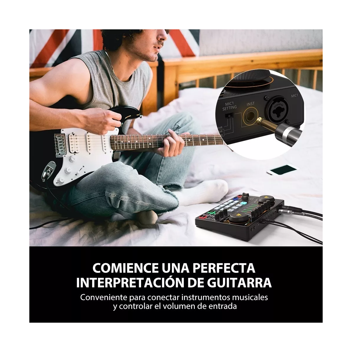 Mezcladora Interfaz De Audio Podcast Stream Ame2