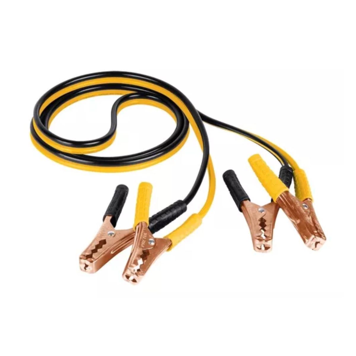 Juego De Cables Para Pasar Corriente Cal 10 2.5 Mt 125 Amp AMARILLO/NEGRO