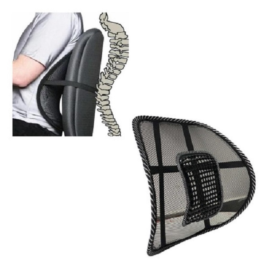 2 Respaldo Asiento Lumbar Auto Soporte Espalda Silla Oficina