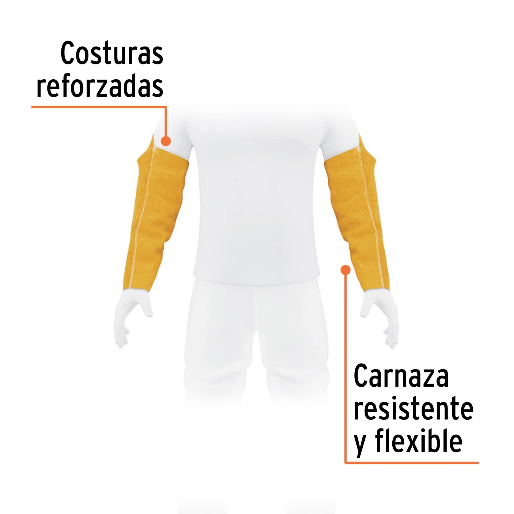 PROTECCIÓN PARA SOLDAR, MANGAS DE CARNAZA, TRUPER 13117