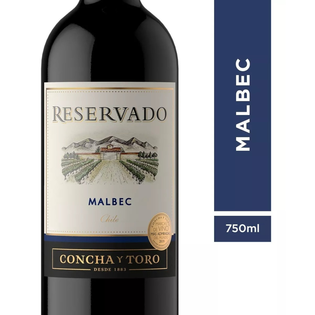 Pack de 2 Vino Tinto Concha y Toro Reservado Malbec 750 ml