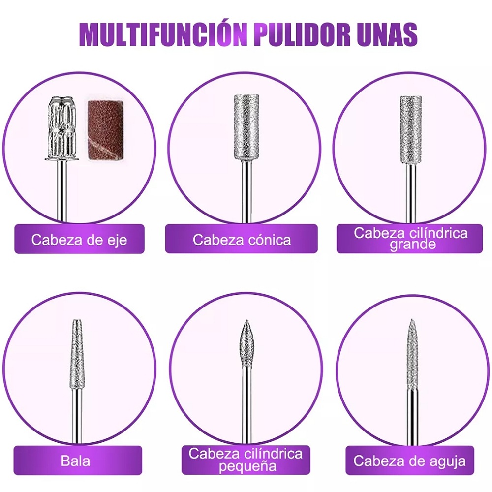 Drill Para Uñas Maquina Portátil Pulidor Esmeril Taladro
