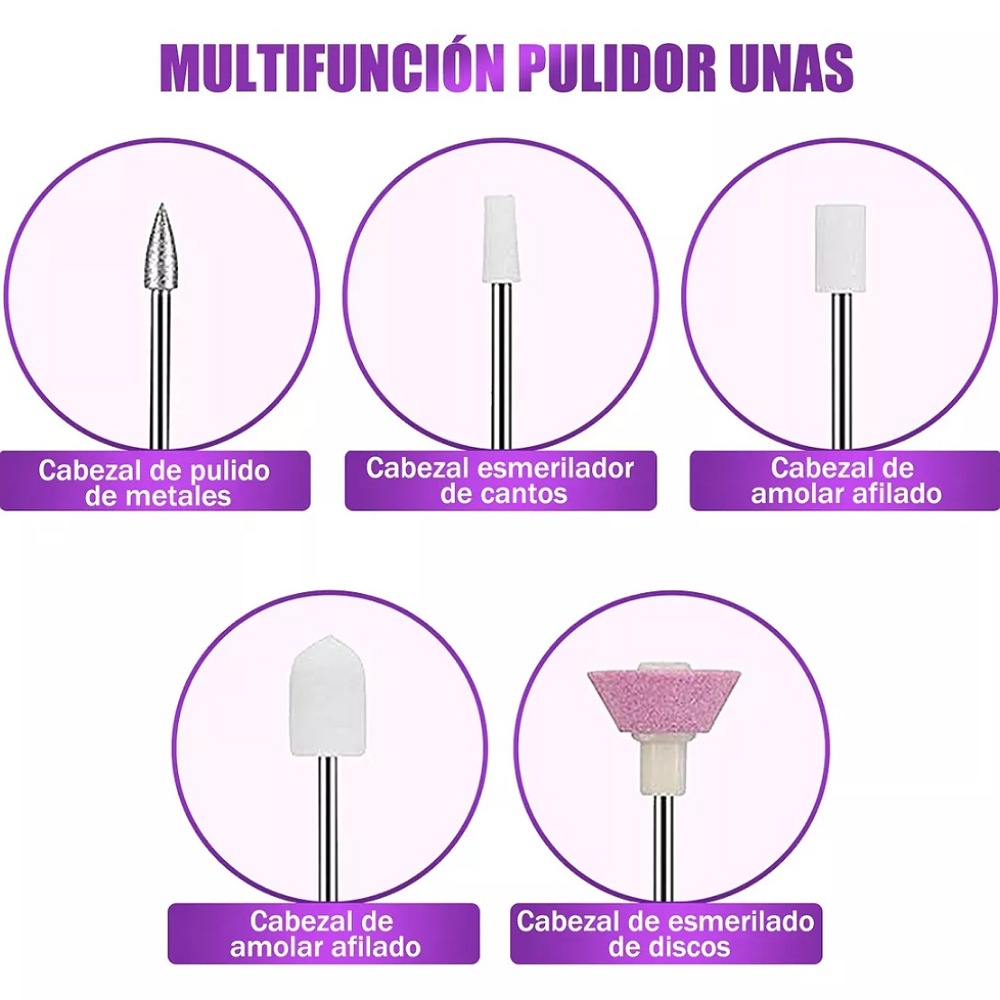 Drill Para Uñas Maquina Portátil Pulidor Esmeril Taladro