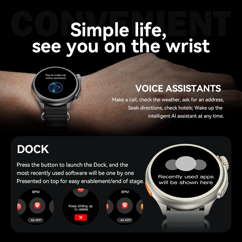 Smartwatch HW3 ULTRA MAX SERIE 9  By NS Tech  Negro 