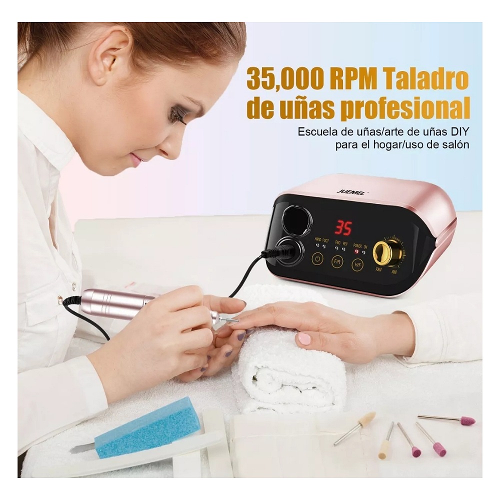 Pulidor Esmeril Drill Para Uñas Profesional C/pedal 35000rpm