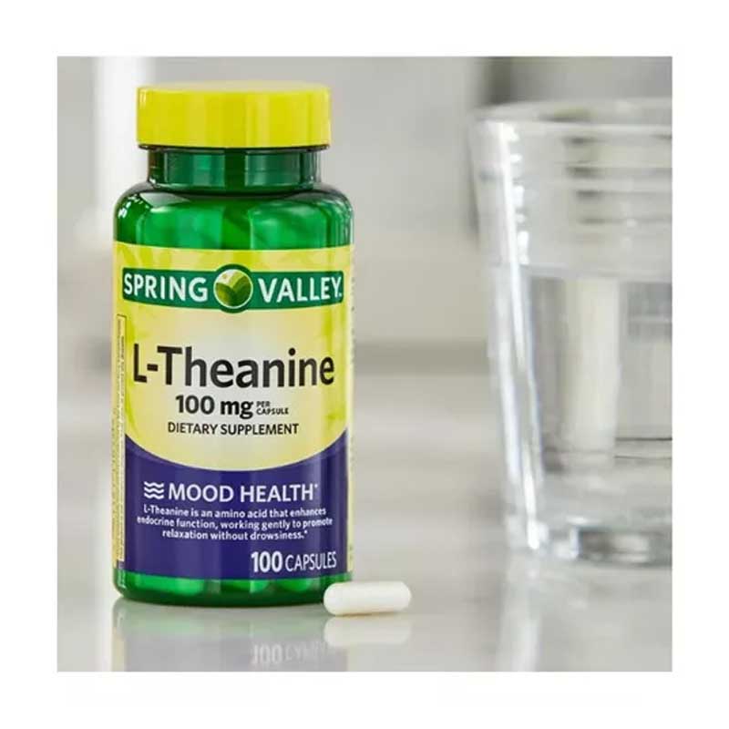 L-Theanine 100mg Spring Valley 100 cpasulas salud emocional L-Teanina
